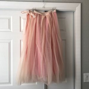 J.Crew Blush Tulle Skirt